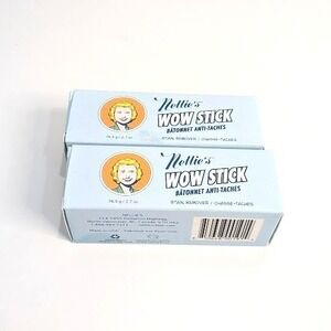 2 X Nellie's Wow Stick Stain Remover Sticks 2.7 oz Each Set of 2 FREE SHIPPING